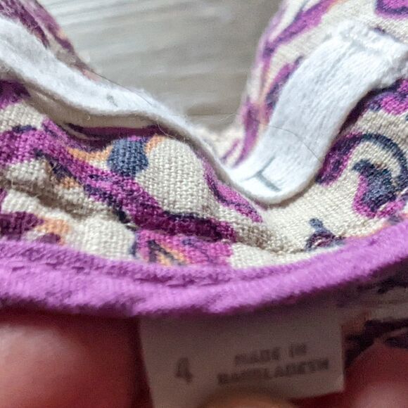 LOFT paisley print purple off whiteLightweight, breathable, & super cute shorts - Picture 5 of 12